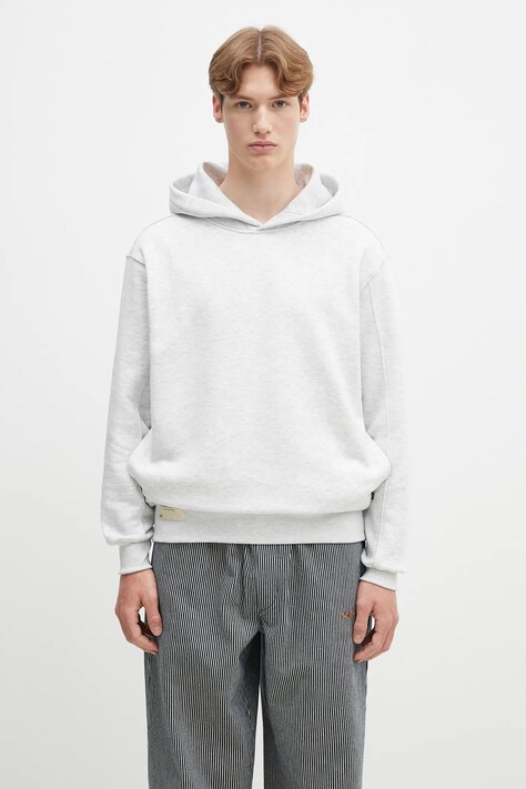 Alpha Industries sweatshirt Studio Edition Hoodie men's gray color hooded 156335.752