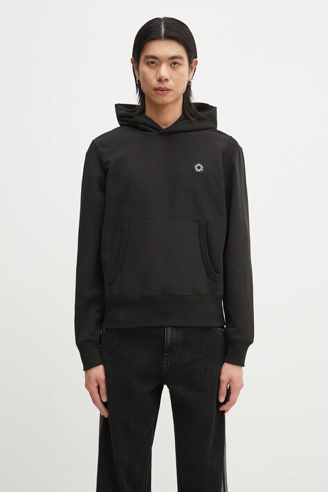 Kenzo cotton sweatshirt Boke Flower 2.0 men's black color hooded smooth FF55SW2554MC.99J