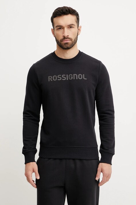 Rossignol bluza Prarion barbati, culoarea negru, cu imprimeu, RLNMS07