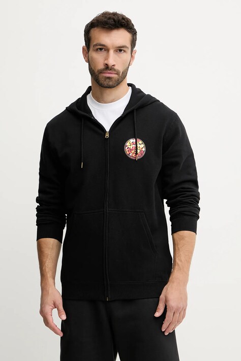 Rip Curl bluza męska kolor czarny z kapturem z nadrukiem 07EMFL