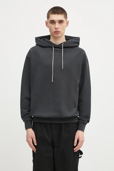 Aries bluza bawełniana Faded Aloha From Hell Hoodie kolor czarny z kapturem z nadrukiem AR2001303