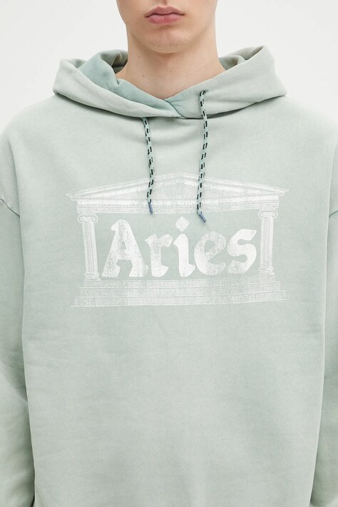 Бавовняна кофта Aries Aged Ancient Column Hoodie — фото 7