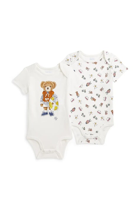 Polo Ralph Lauren body din bumbac pentru bebelusi 2-pack 3,20965E+11