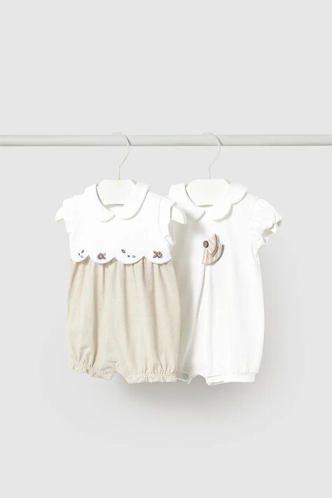 Dětské bavlněné dupačky Mayoral Newborn 2-pack 1752