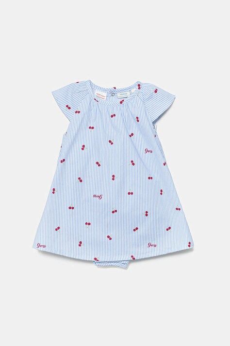 Kojenecké šaty Guess modrá barva, mini, áčková, S5GG02 WFBM0