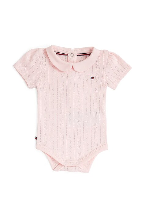 Tommy Hilfiger body din bumbac pentru bebelusi KN0KN02034