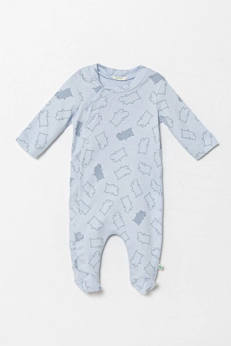 United Colors of Benetton salopete din bumbac pentru bebelusi 3PWB0T02D
