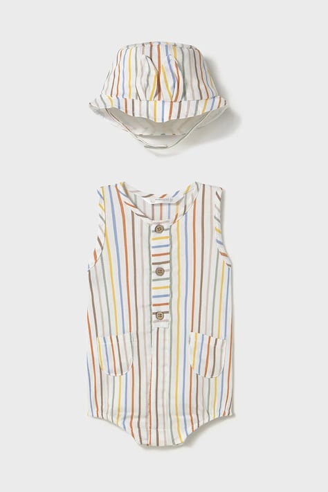 Dětské dupačky a klobouk Mayoral Newborn 1603