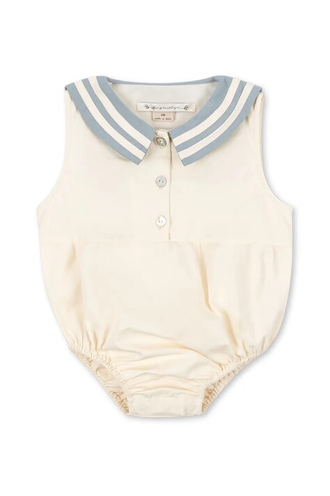 Konges Sløjd body din bumbac pentru bebelusi CELEBRATION SAILOR ROMPER GOTS KS103575