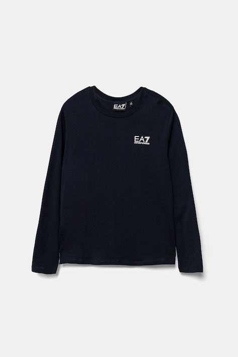 EA7 Emporio Armani longsleeve in cotone bambino/a colore blu navy 7B000021 AF10378