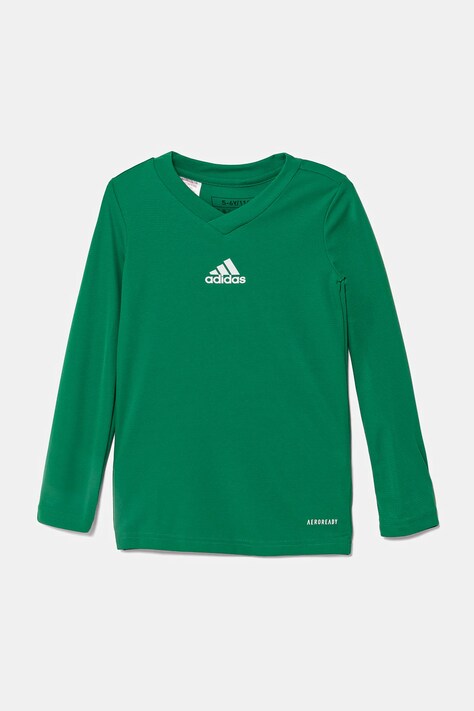 adidas Performance longsleeve copii culoarea verde, cu imprimeu, GN7515