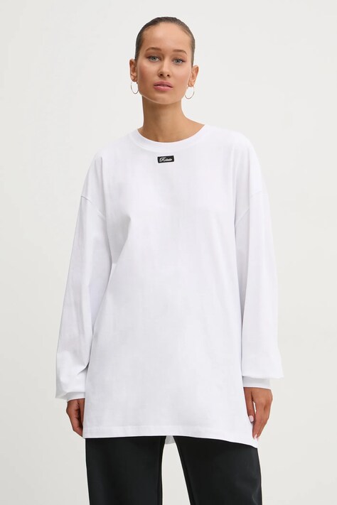 Rotate longsleeve din bumbac culoarea alb, 113745400