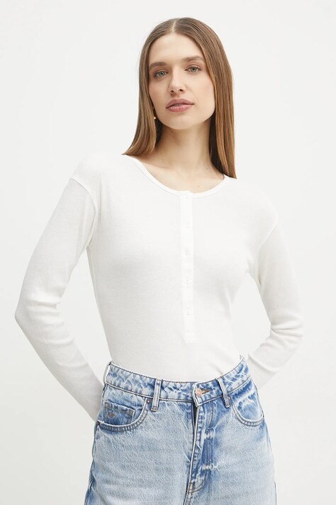Хлопковый лонгслив Pinko цвет белый 105002 A2IA
