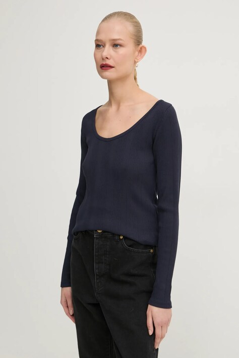 Marc O'Polo longsleeve femei, culoarea bleumarin, 5000005778