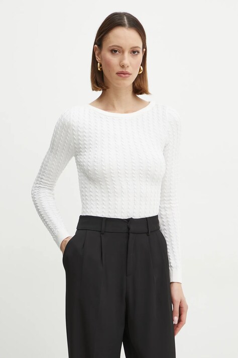 Guess pulover JOSIE femei, culoarea bej, W5RR04 Z3KT0