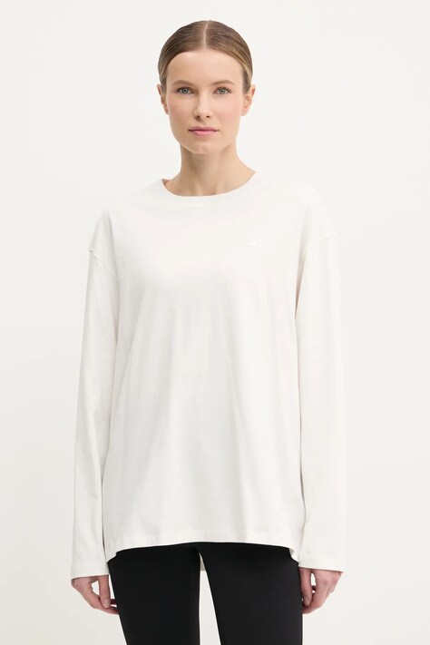adidas Originals longsleeve din bumbac Nelson culoarea bej, JC8338