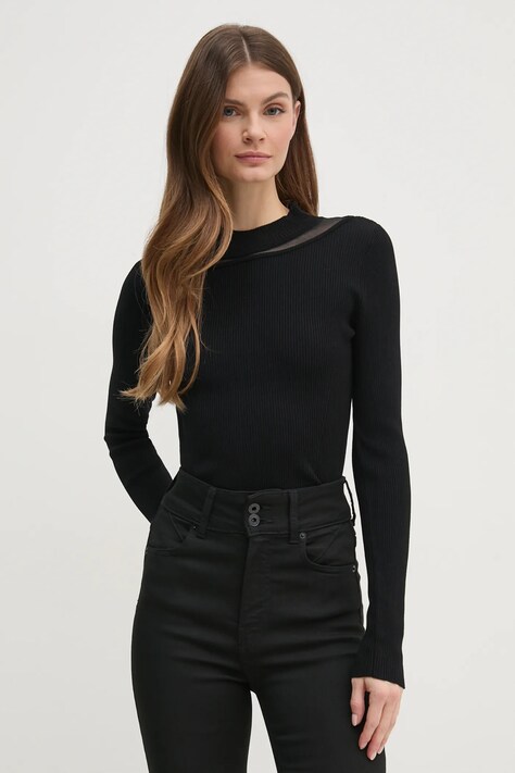 Πουλόβερ Dkny χρώμα: μαύρο, P4KSBT83