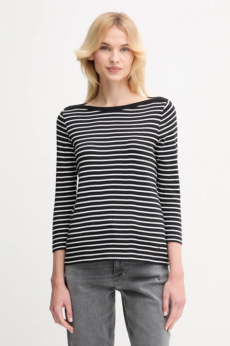 United Colors of Benetton longsleeve din bumbac culoarea galben, 30YSD109W