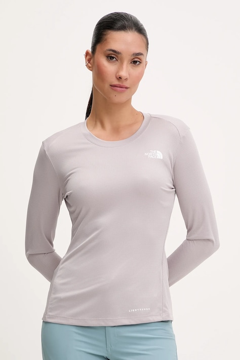 Αθλητικό μακρυμάνικο The North Face Shadow χρώμα: μπεζ, NF0A87TX1OA1