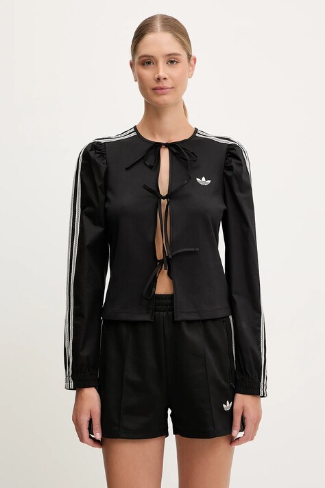 adidas Originals bluzka Blouse damskie kolor czarny z aplikacją KC0762