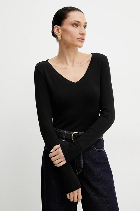 Morgan longsleeve TOUNG culoarea negru, TOUNG