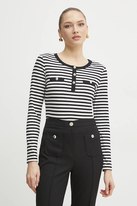 Блуза с дълги ръкави Morgan TSCOOP в бяло TSCOOP