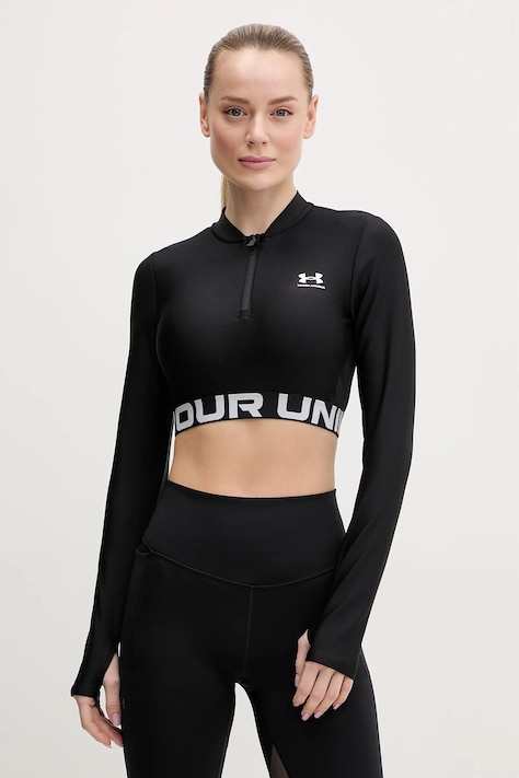 Under Armour hanorac de antrenament HotGear culoarea negru, cu imprimeu, 1388692