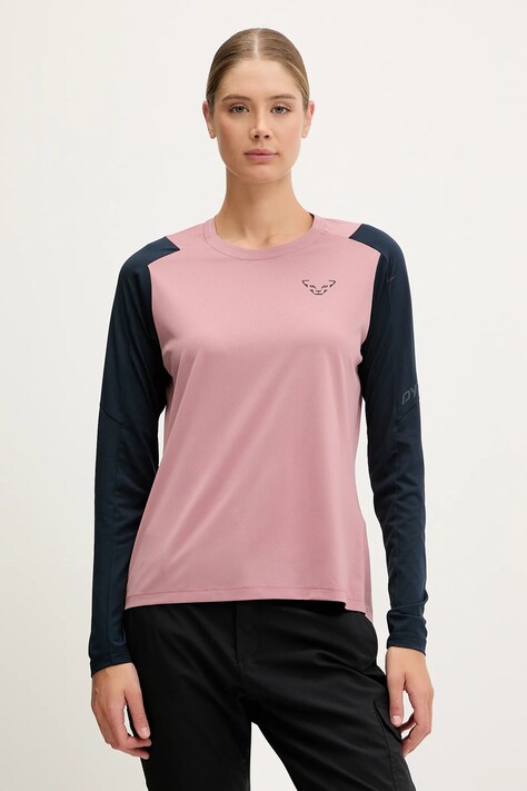 Dynafit longsleeve sport Transalper culoarea roz, 08.0000071937