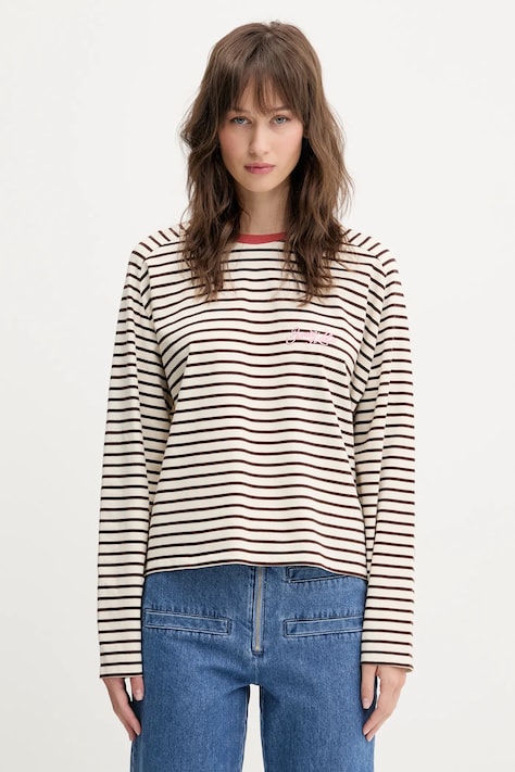 Bimba Y Lola longsleeve culoarea bej, 251BR7436.10600