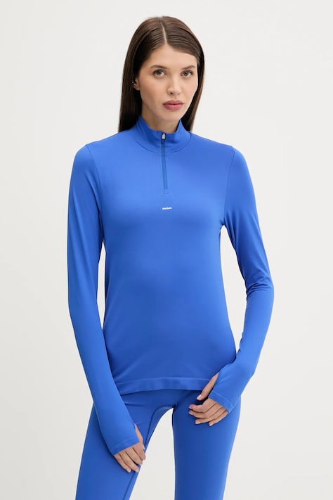 Tričko s dlhým rukávom Pangaia Plant-Stretch Zipped Long Sleeve Top 10002426
