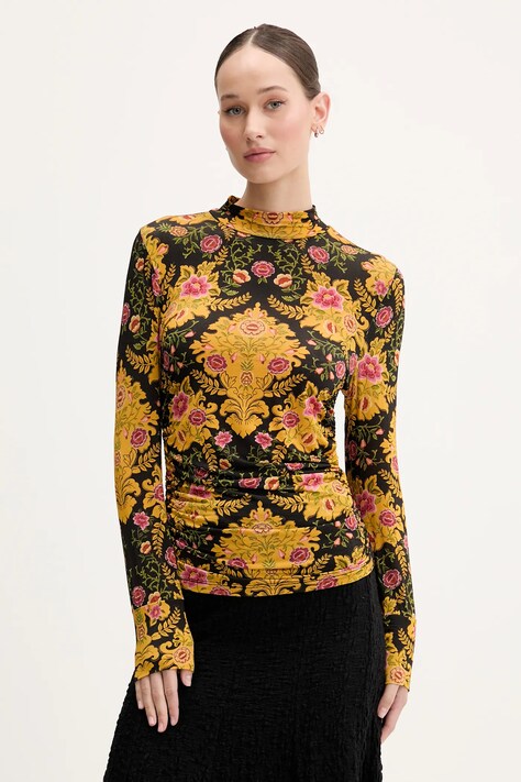 Блуза с дълги ръкави Farm Rio в черно 329194