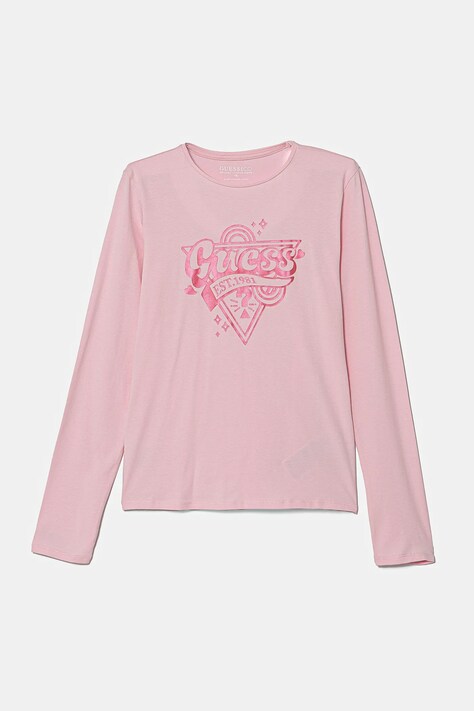 Παιδικό μακρυμάνικο Guess χρώμα: ροζ, J5RI03 K6YW4