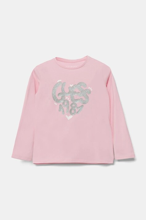 Guess longsleeve copii culoarea roz, K5RI01 K6YW4