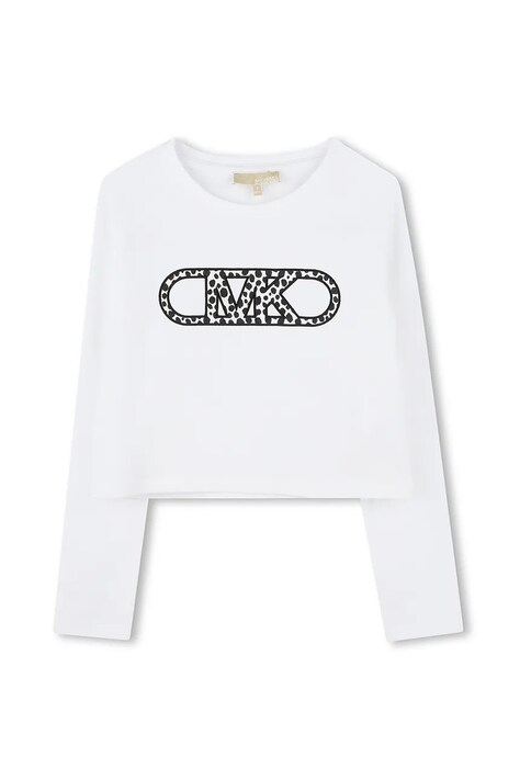 Дитячий лонгслів Michael Kors колір білий R30316