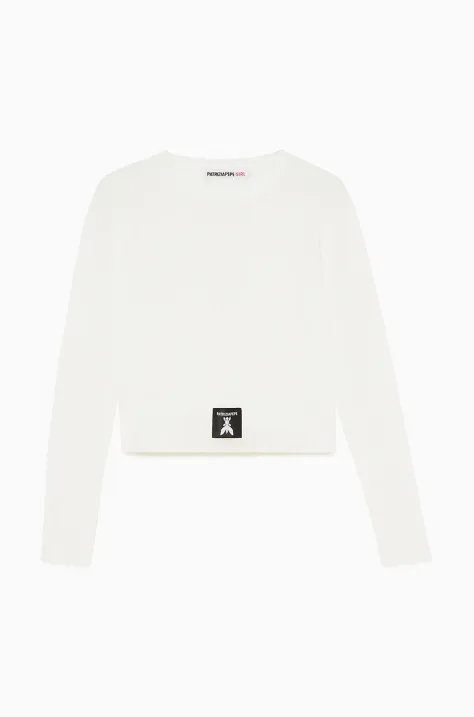Patrizia Pepe longsleeve dziecięcy W146 kolor biały 7K0052