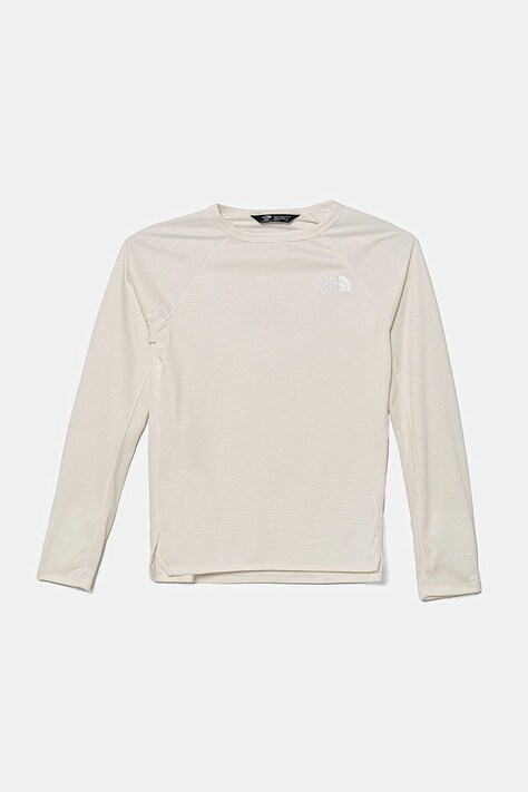 The North Face gyerek hosszúujjú TEEN SUNRISER L/S TEE bézs, nyomott mintás, NF0A8AN6QLI1