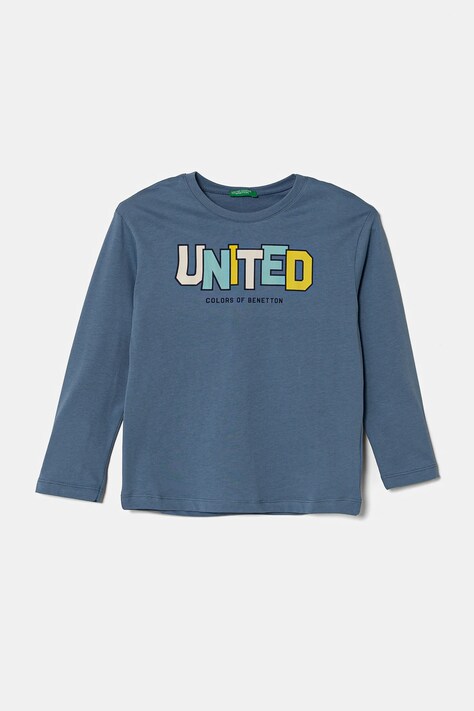 Detská bavlnená košeľa s dlhým rukávom United Colors of Benetton 3I1XG10HS