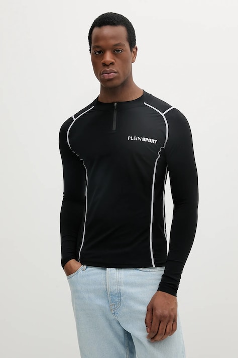 PLEIN SPORT camicia a maniche lunghe colore nero SAEC MTK7995 STE003N
