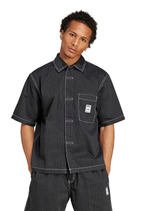 adidas Originals tricou Wabash bărbați, culoarea negru, uni, JP4481