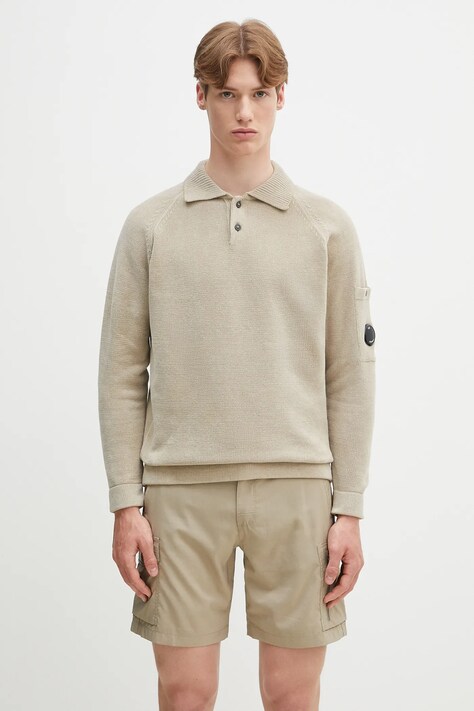 C.P. Company cotton jumper men’s beige color 18CMKN070A005687G