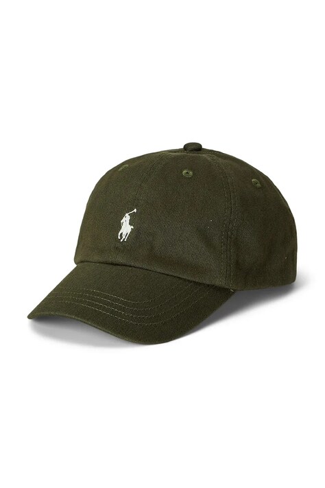Polo Ralph Lauren șapcă din bumbac pentru copii culoarea verde, uni, 322785653063