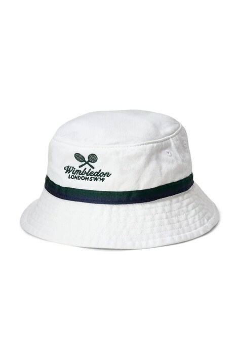 Παιδικό βαμβακερό καπέλο Polo Ralph Lauren χρώμα: άσπρο, 320970406001