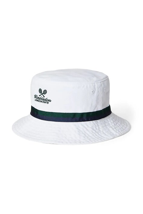 Polo Ralph Lauren pălărie din bumbac pentru copii culoarea alb, din tesatura uni, 322970406001