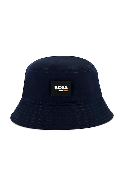 BOSS pălărie din bumbac pentru copii culoarea albastru marin, bumbac, J51690
