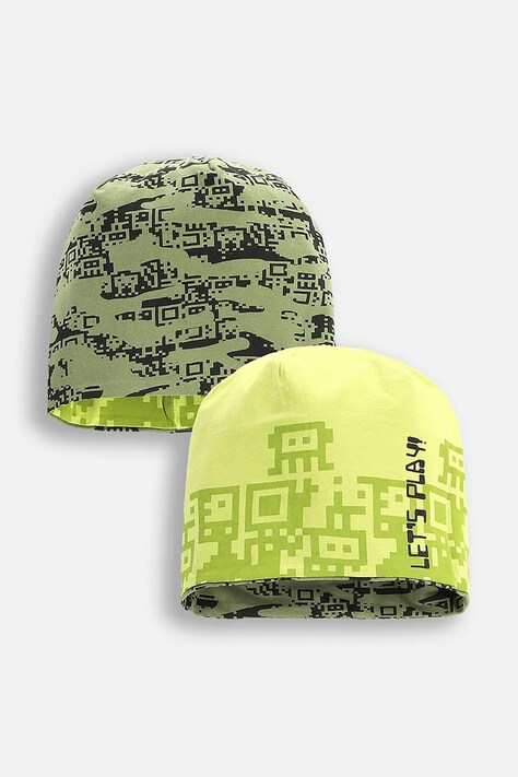 Шапка Coccodrillo колір зелений з тонкого трикотажу ACCESSORIES SPRING BOY