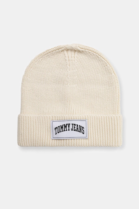 Čepice Tommy Jeans béžová barva, AW0AW16993