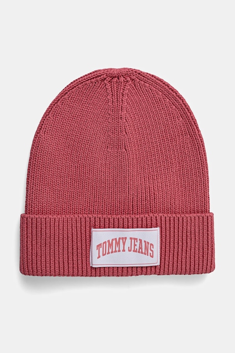 Čepice Tommy Jeans růžová barva, AW0AW16993