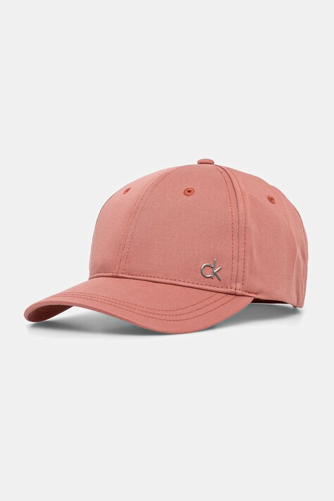 Хлопковая кепка Calvin Klein цвет чёрный с аппликацией K60K613102
