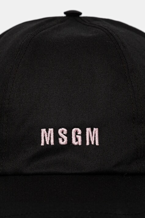Бавовняна бейсболка MSGM — SS25-CAD00R, чорний — фото 2