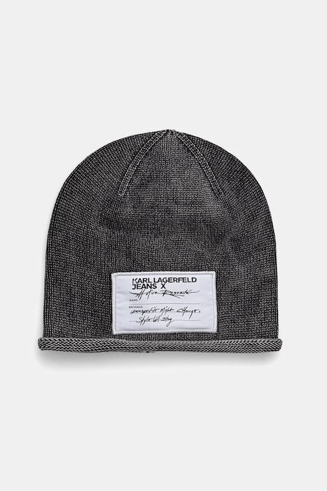 Karl Lagerfeld Jeans caciula culoarea gri, bumbac, A1W33209